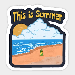 Summer time Sticker